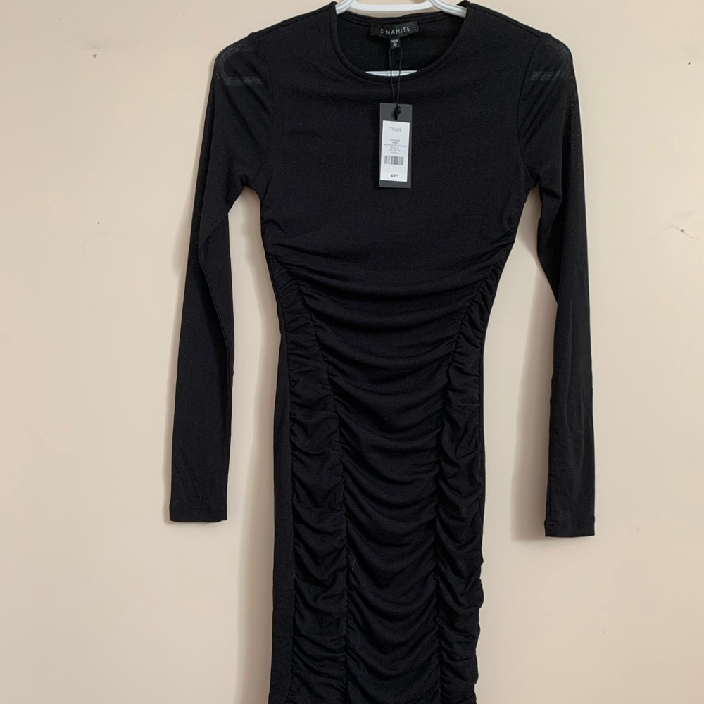 NWT Dynamite sheer sleeve dress - SALE 🥂